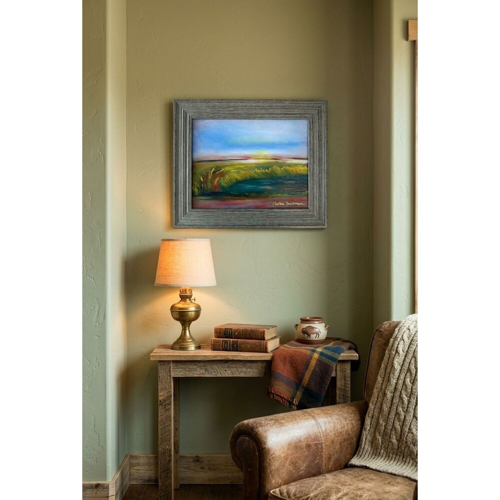 Original Oil Painting on Canvas Framed Signed Landscape Impressionist Wall Art